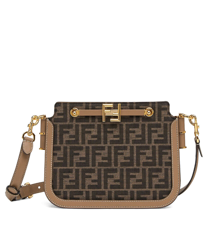 Fendi Touch FF Fabric Bag 8BT349 Coffee